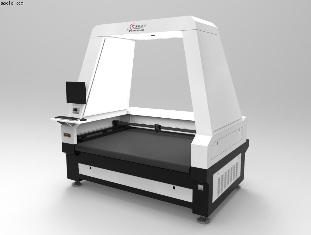 自动送料自动寻边大幅面视觉定位布料皮革激光切割机价